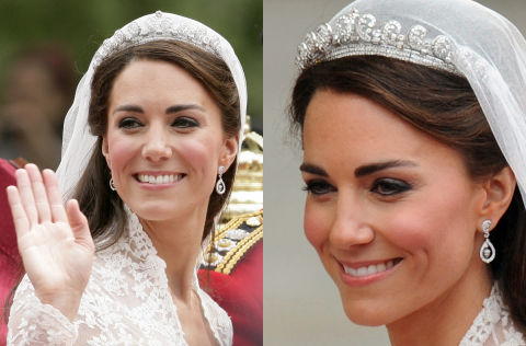 Kate Duke Middleton Princess Prince William esküvői korona Elizabeth luxus gyémánt cartier