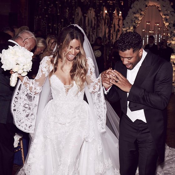 kasal ni ciara ug russell wilson