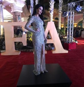 Cyrine Abdel Nour at a hospitality award ceremony