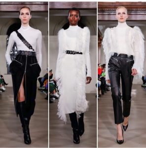 Een van die mooiste gereed-om-te-modevertonings by die Londense Modeweek is David Koma se Winter 2019-vertoning
