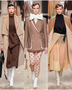 Desfile de inverno 2019 de Fendi durante a Semana da Moda de Milán