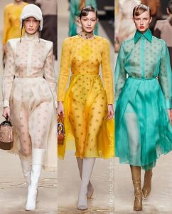 Pertunjukan landasan Fendi's Winter 2019 semasa Minggu Fesyen Milan
