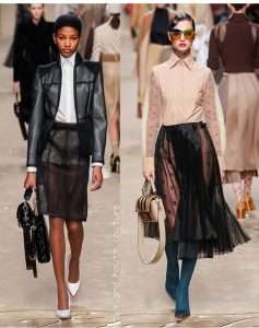 Pertunjukan landasan Fendi's Winter 2019 semasa Minggu Fesyen Milan
