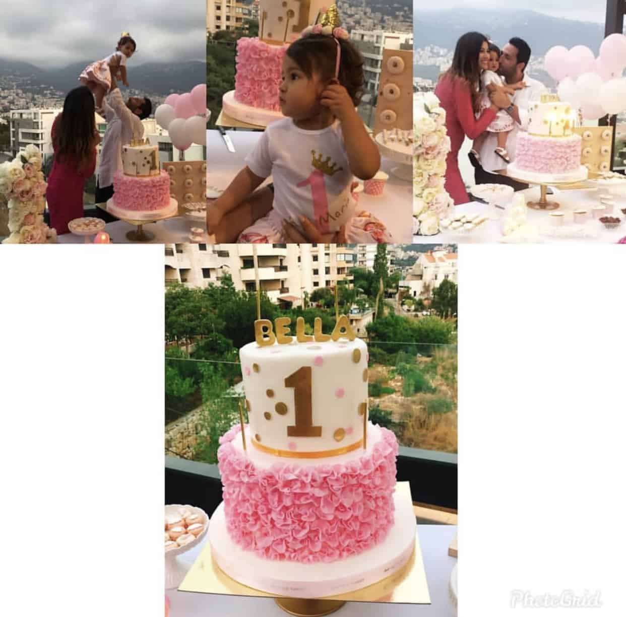 First birthday for Wissam Brady's daughter Bella Maria