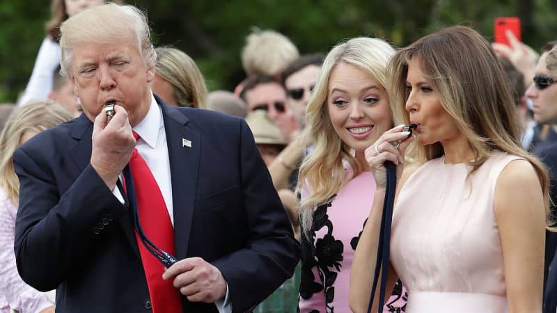 Tiffany with her father Trump