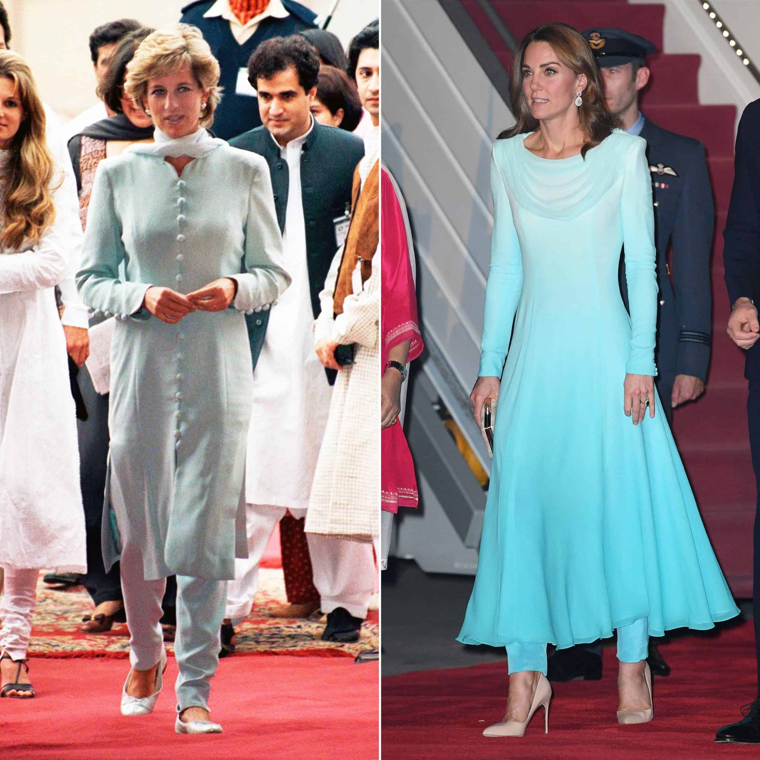 Kate Middleton og prinsesse Diana