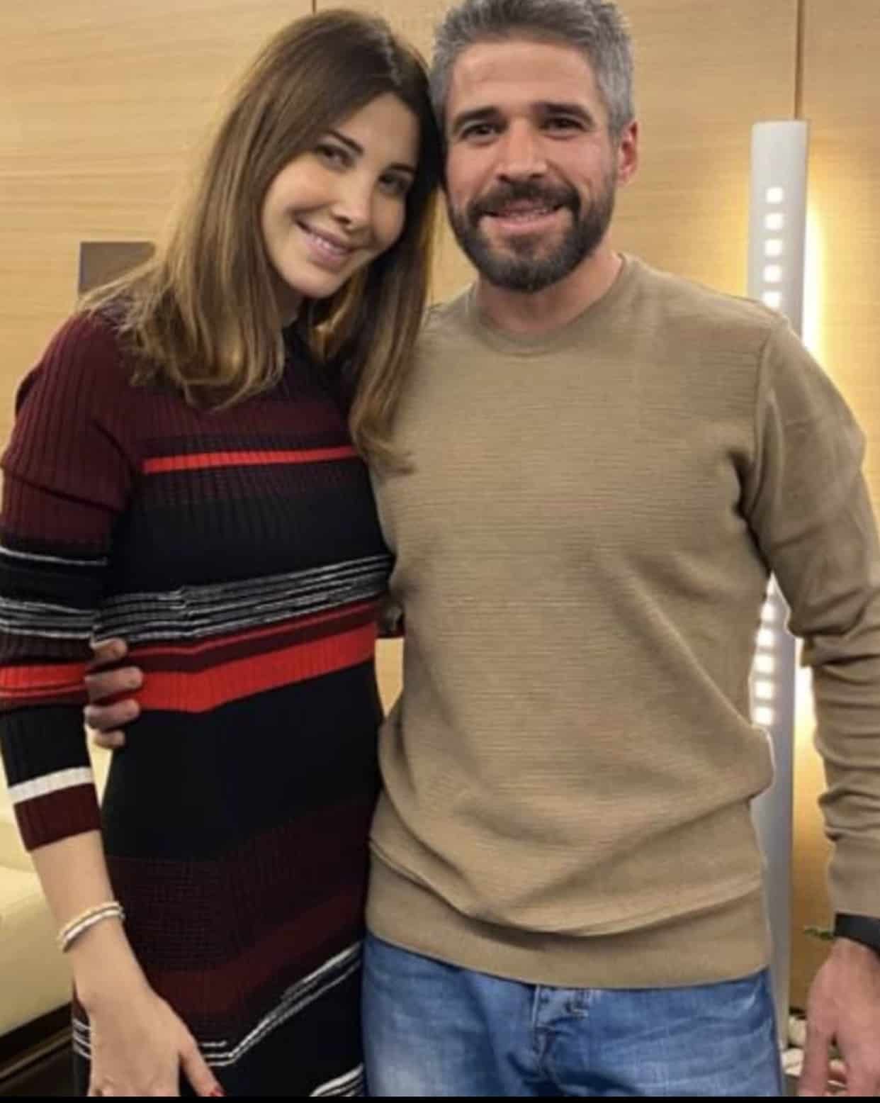 Nancy Ajram and Nabil Ajram on Christmas