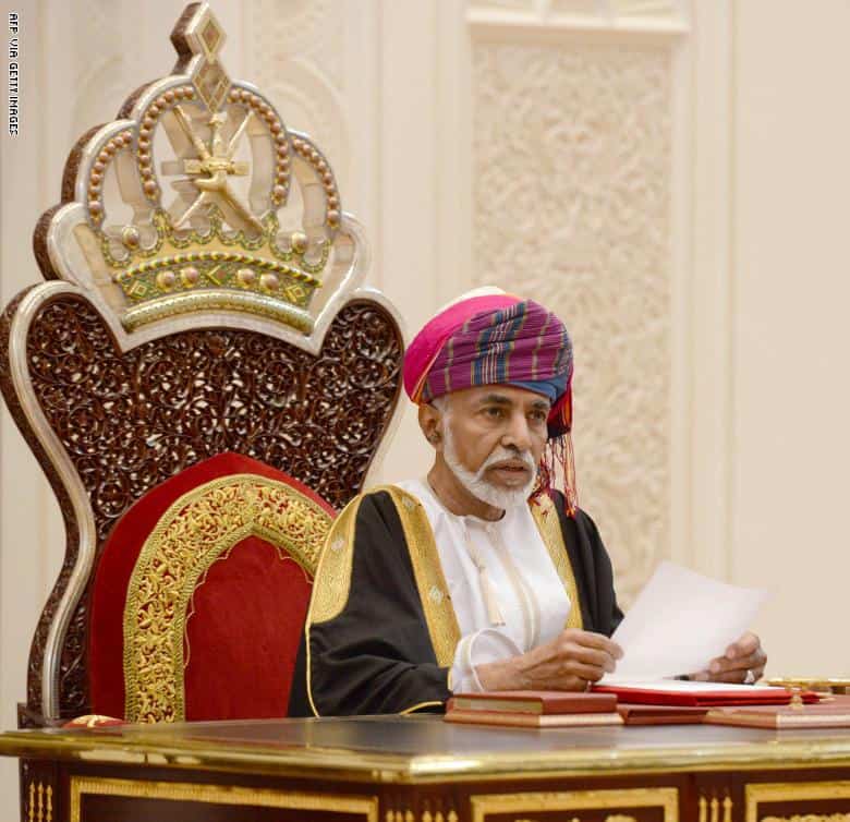 Sultanen af ​​Oman, Saeed bin Qaboos, død og en travl livsvej