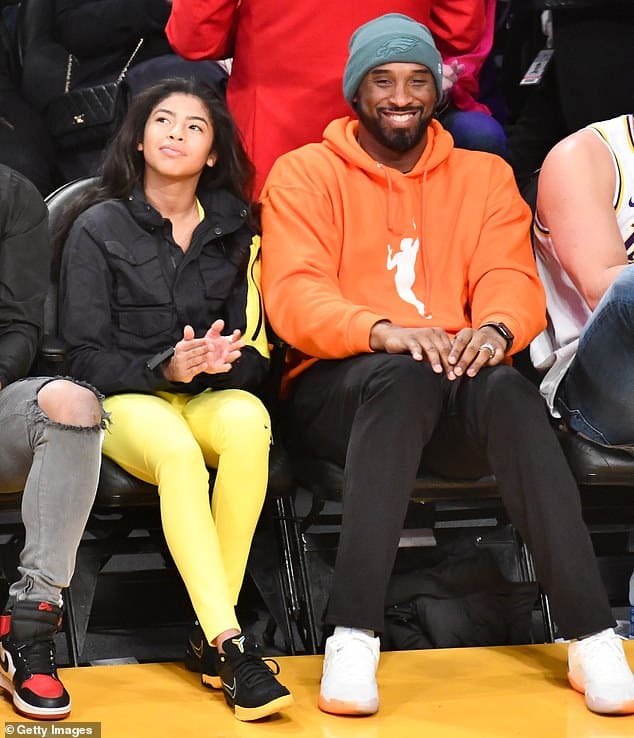 Kobe Bryant dan anak perempuannya Gigi