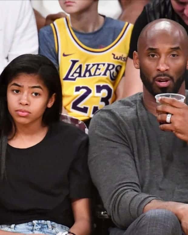 Kobe Bryant og hans datter Gigi