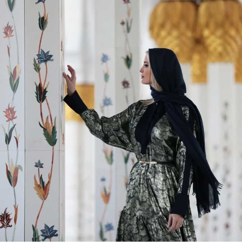 Ivanka Trump UAE abaya