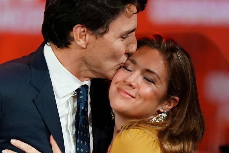 Trudeau et sa femme