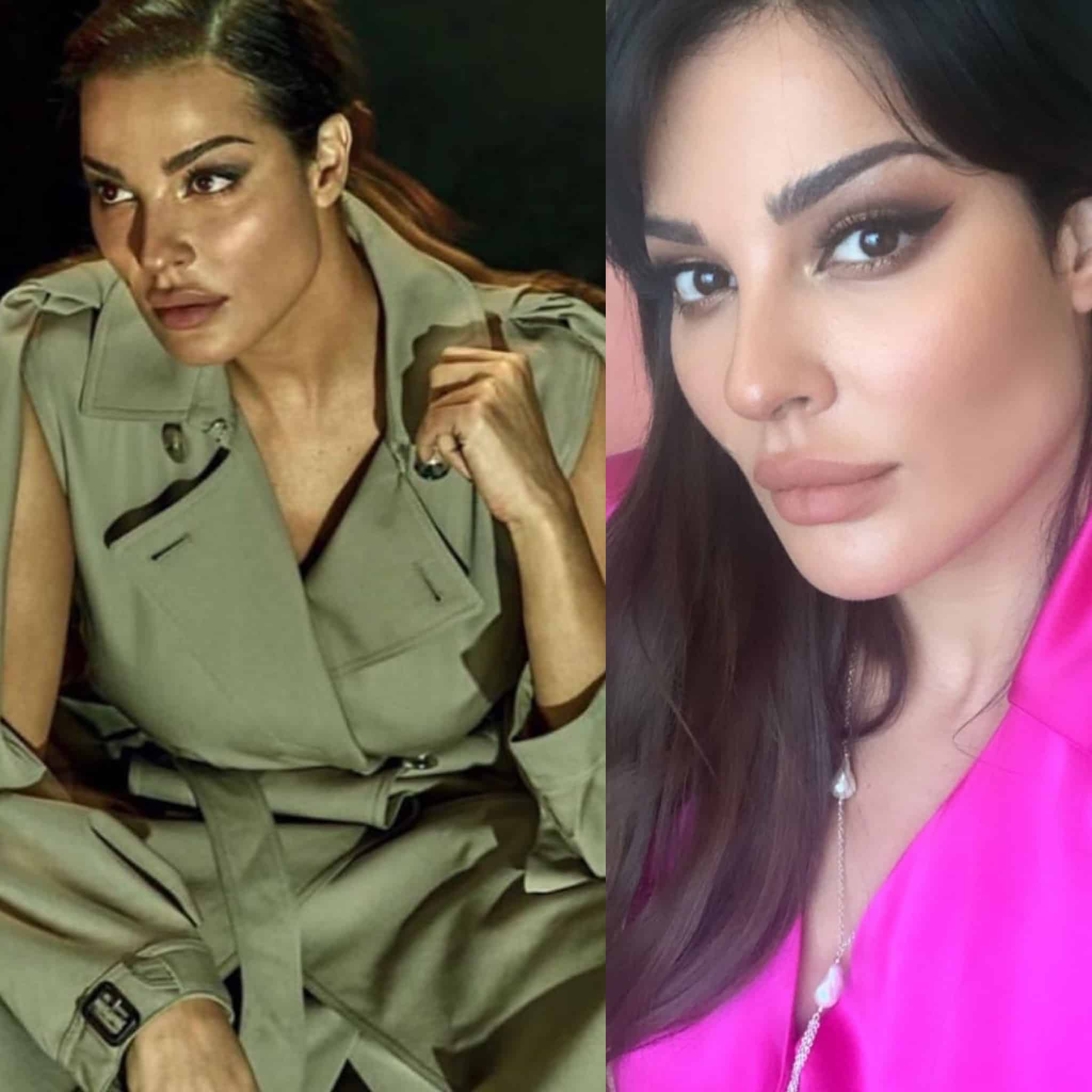 Nadine Njeim og börn hennar