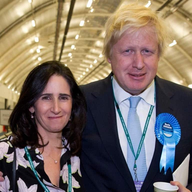 Boris Johnson en syn frou