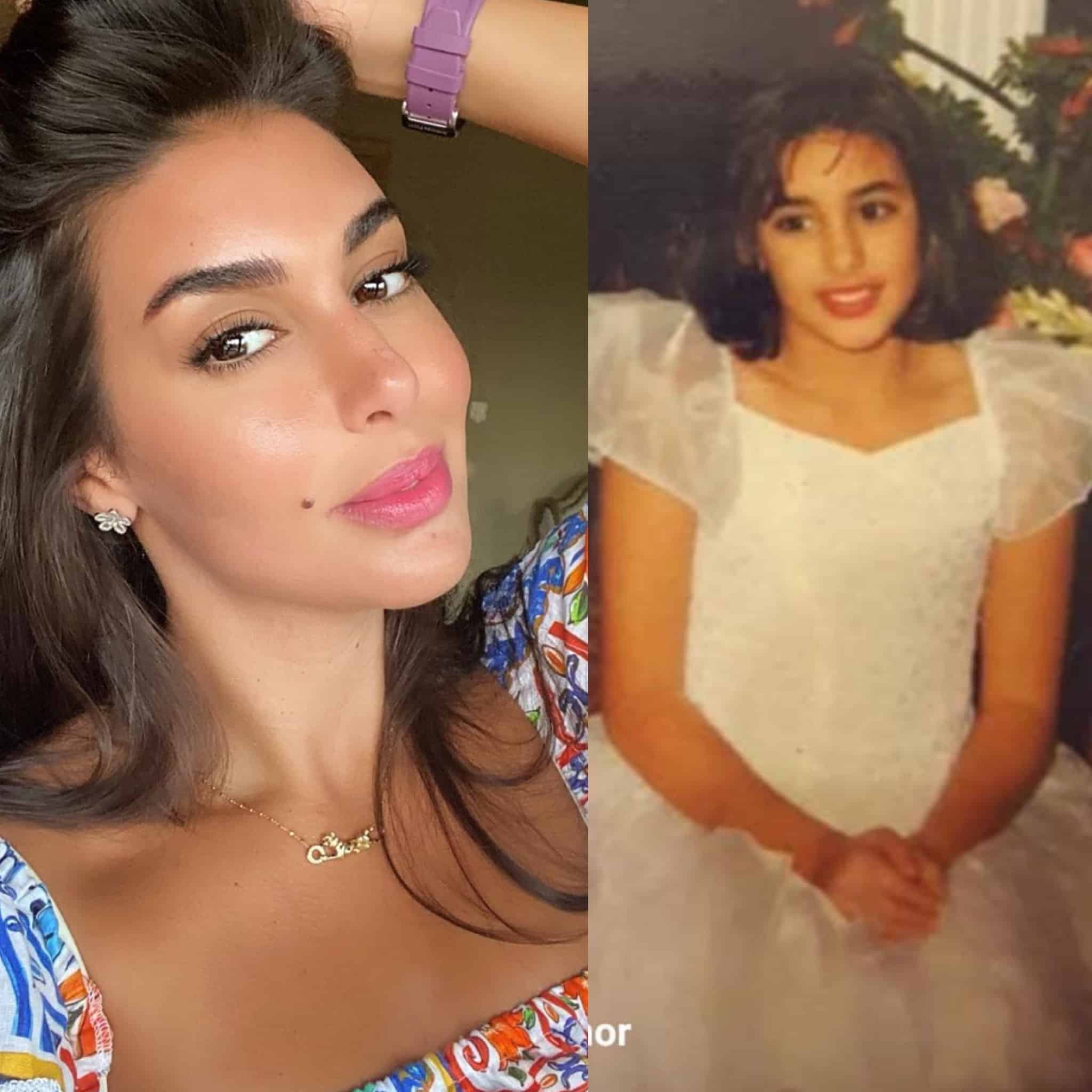 La foto de la infancia de Yasmine Sabry