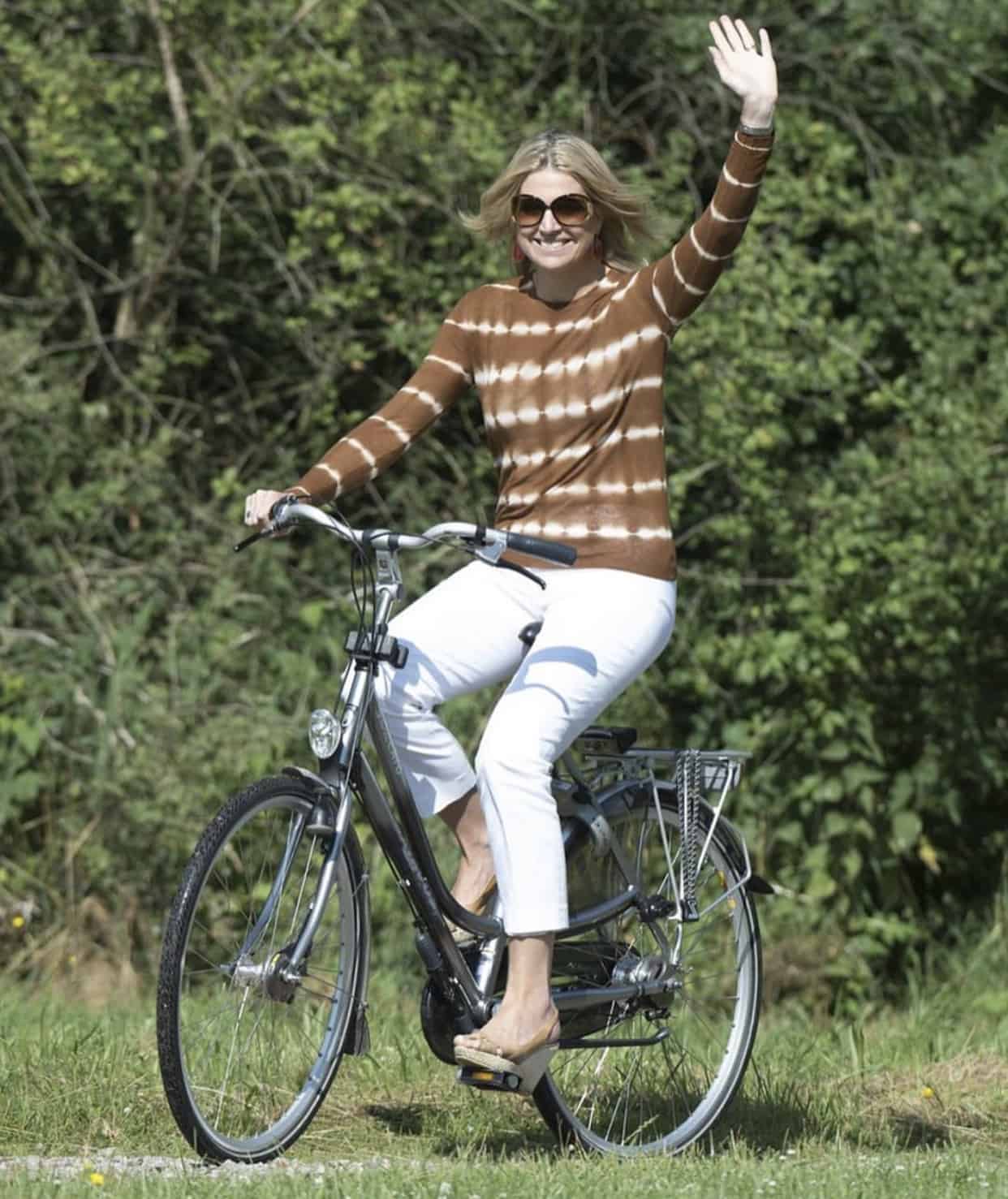 Rainha Máxima e a bicicleta