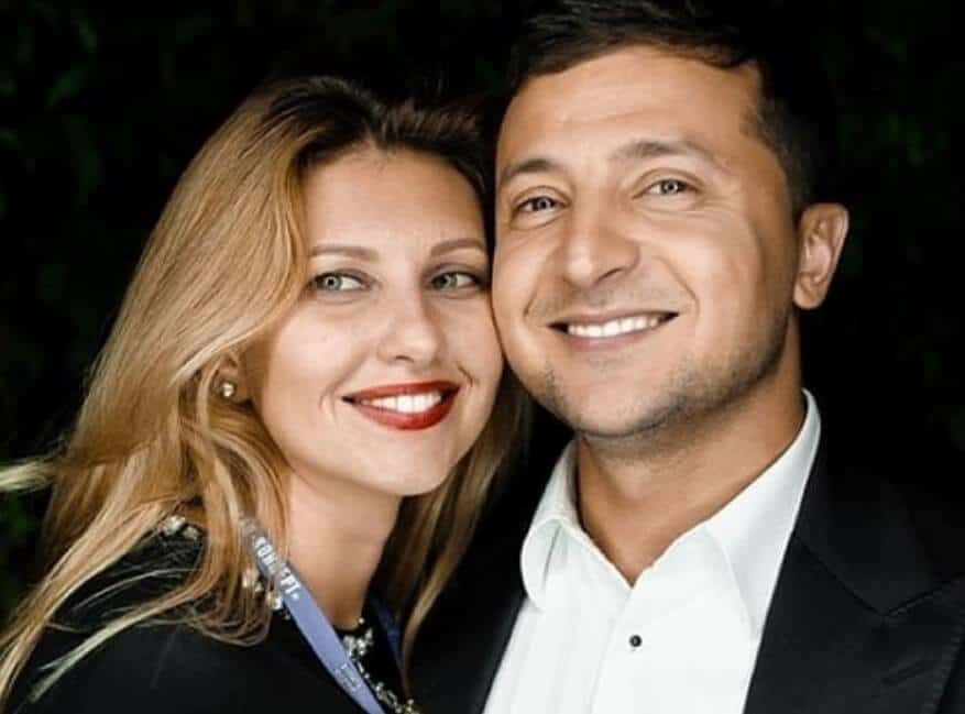 Le président de l'Ukraine et l'épouse du président de l'Ukraine