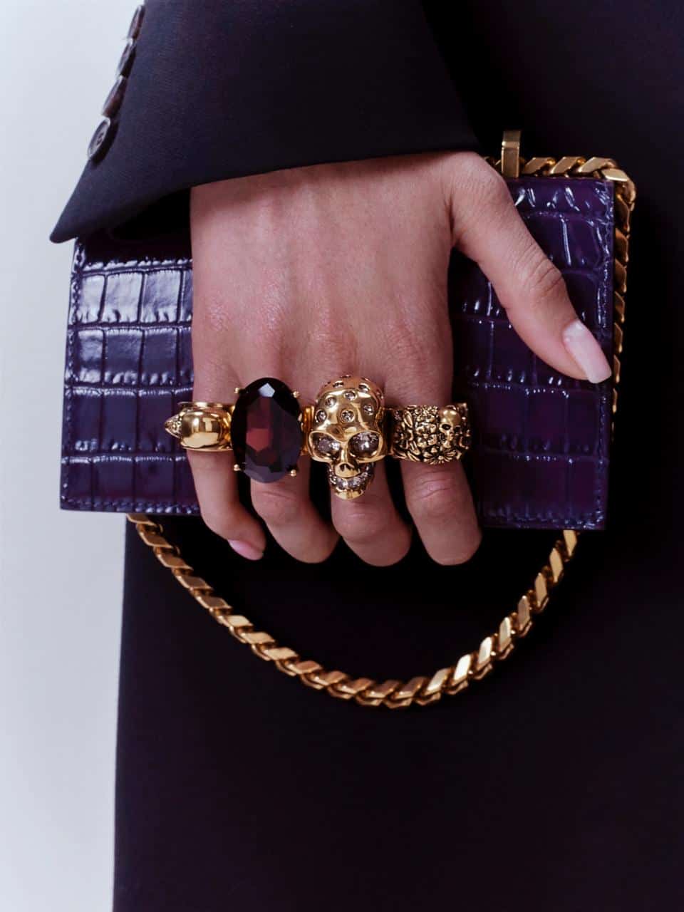 Signature Jewelled accessories for Alexander McQueen Pre-AW20 إلكسندر مكيون
