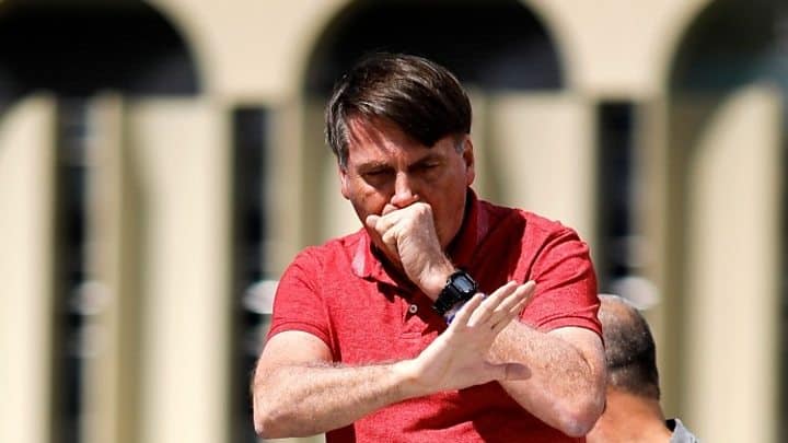 Jair Bolsonaro, Brasiliens president Corona