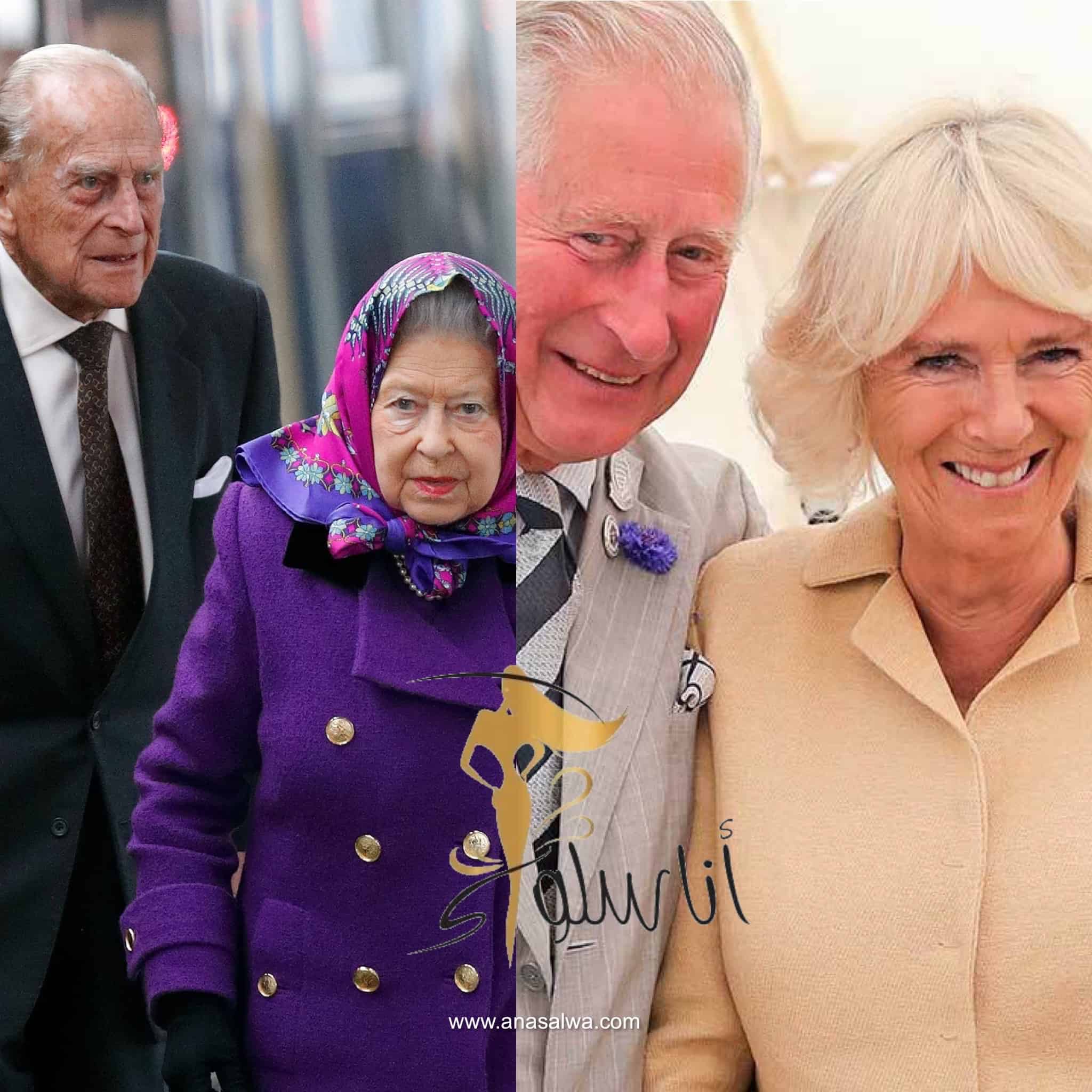 Prins Philip, Hertogin Camilla, Koningin Elizabeth