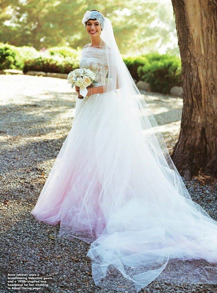 Valentino's Hochzäitskleeder Ann Hathaway Prinzessin Madeline
