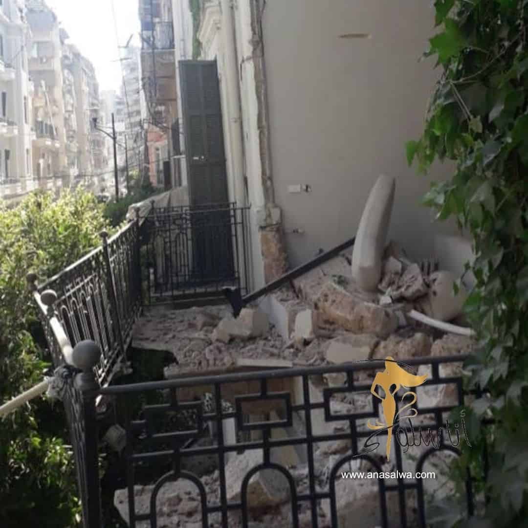 베이루트 폭발, 베이루트 Gemmayze에서 Elie Saab의 집을 파괴