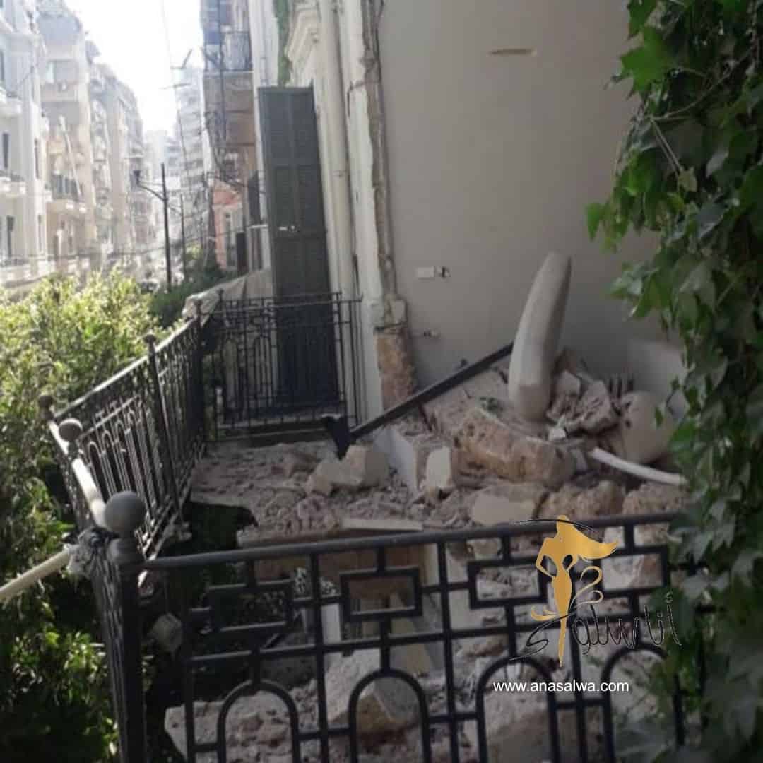 Beirutin räjähdys tuhosi Elie Saabin talon Beirut Gemmayzessa