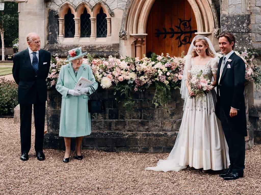 The Queen's wedding dress Princess Beatrice's wedding dress