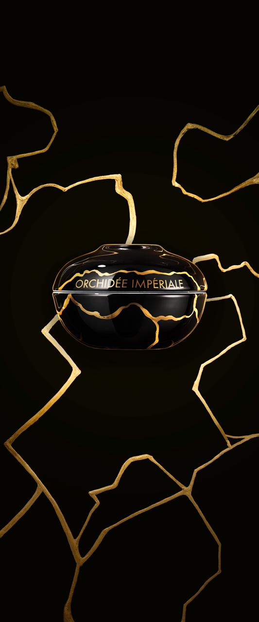 Guerlain riboto leidimo Orchidé Imperial Black Kintsugi kremas