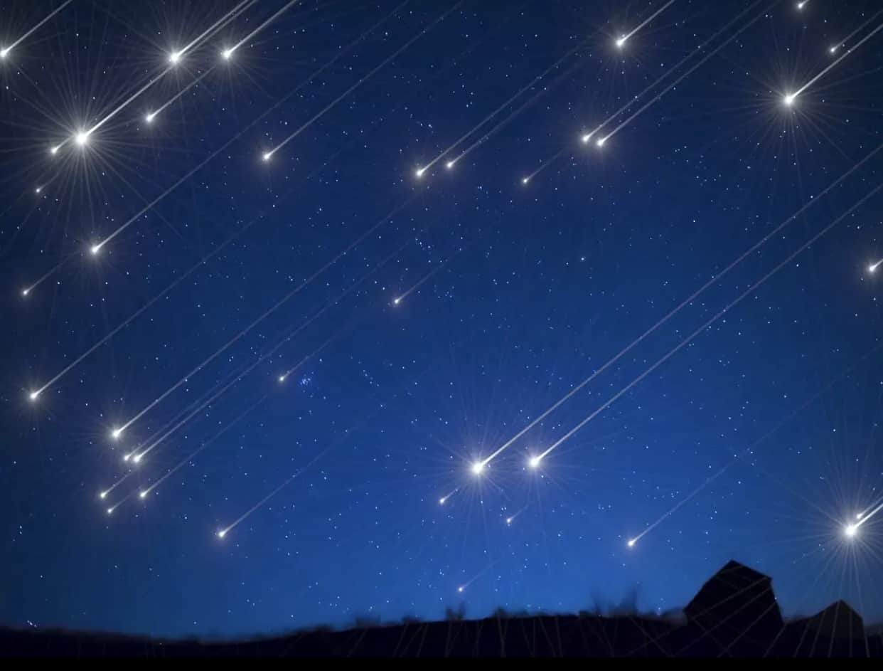 meteory niebo Arabia Saudyjska