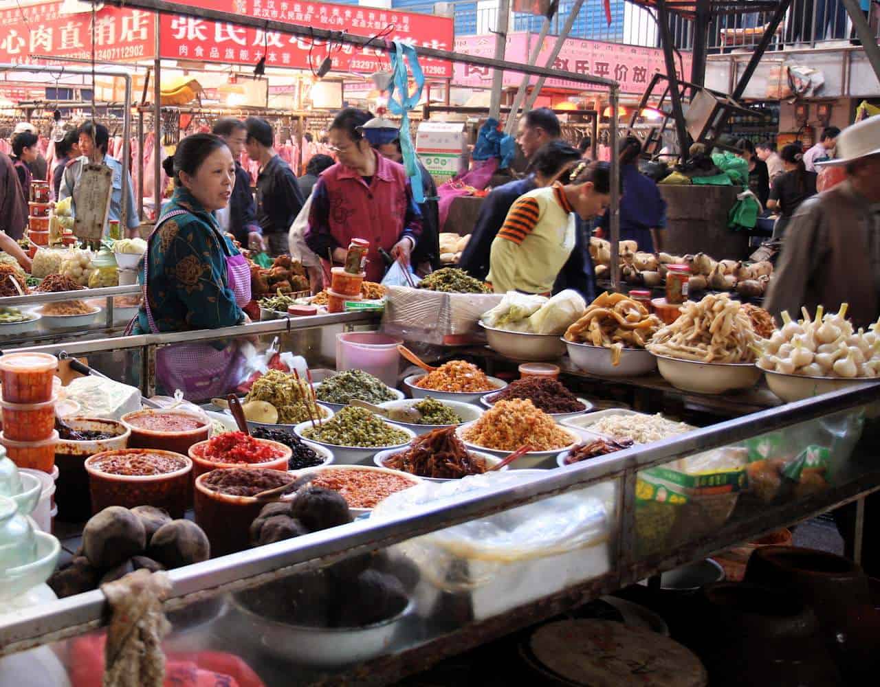 Wuhan corona market