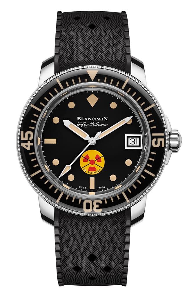 Blancpain nthuav tawm ib qho tshwj xeeb rau Tribute rau Tsib caug Fathoms Tsis Muaj Rad lub sijhawm ua kev zoo siab rau lub sijhawm no iconic style