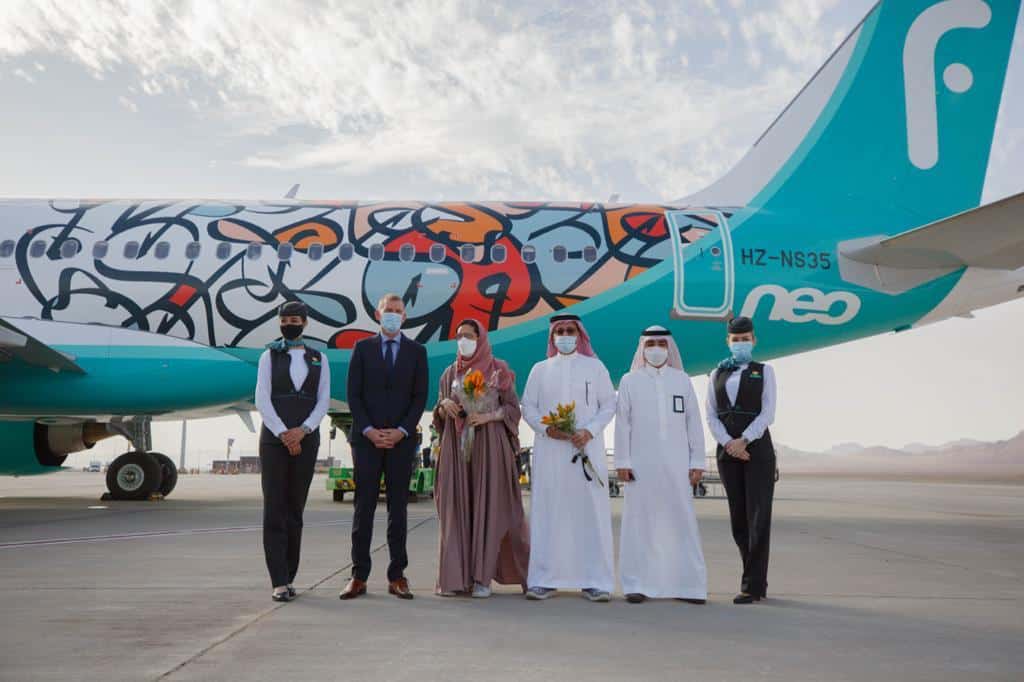 สนามบินนานาชาติ AlUla ได้รับเที่ยวบินแรกของ Flynas จากริยาด