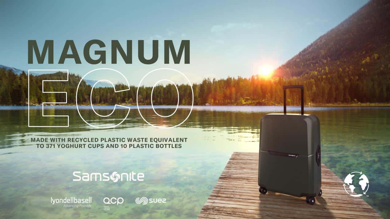 Samsonite kpughere mkpokọta akpa Magnum Eco na-adigide