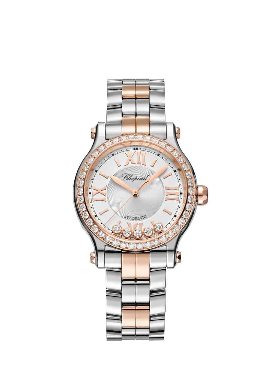 (Happy Sport) ikoninen Chopard-kello, joka noudattaa "kultaisen suhteen" käsitettä