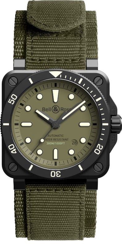 Bell & Ross presenta unha colección excepcional de reloxos de mergullo BR 03-92 DIVER MILITARY