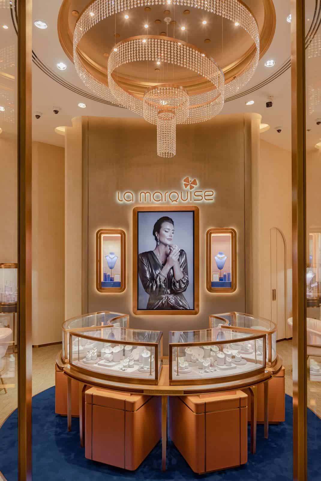 Marqeya LA MARQUISE Jewellery firotgeha ala li The Dubai Mall vedike