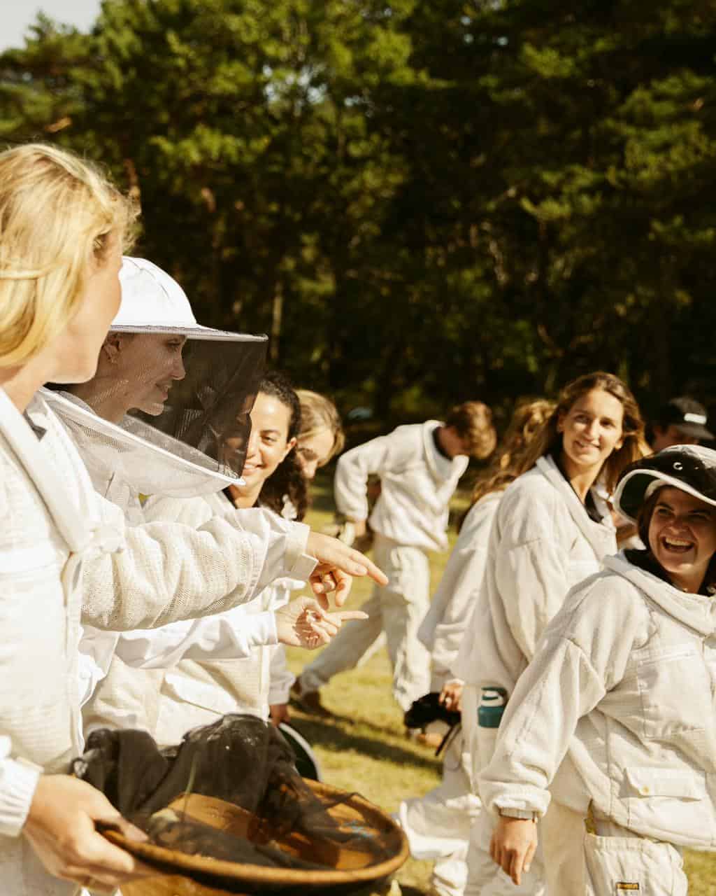 The first class of women to graduate from the Guerlain X UNESCO program that combines women's entrepreneurship with bee conservation