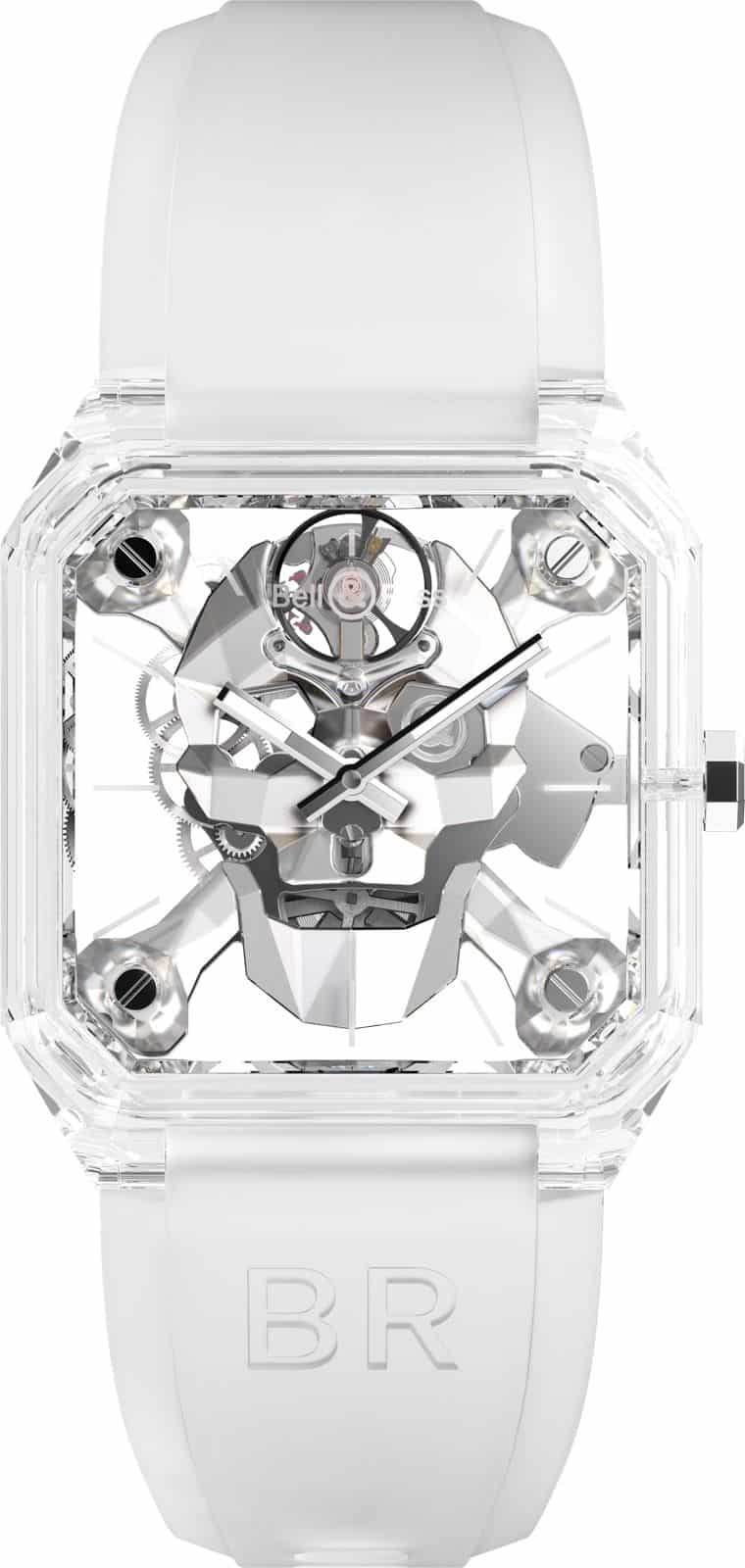 BR 01 CYBER SKULL SAPPHIRE Ora Watesan kanggo Excellence dening bell & Ross