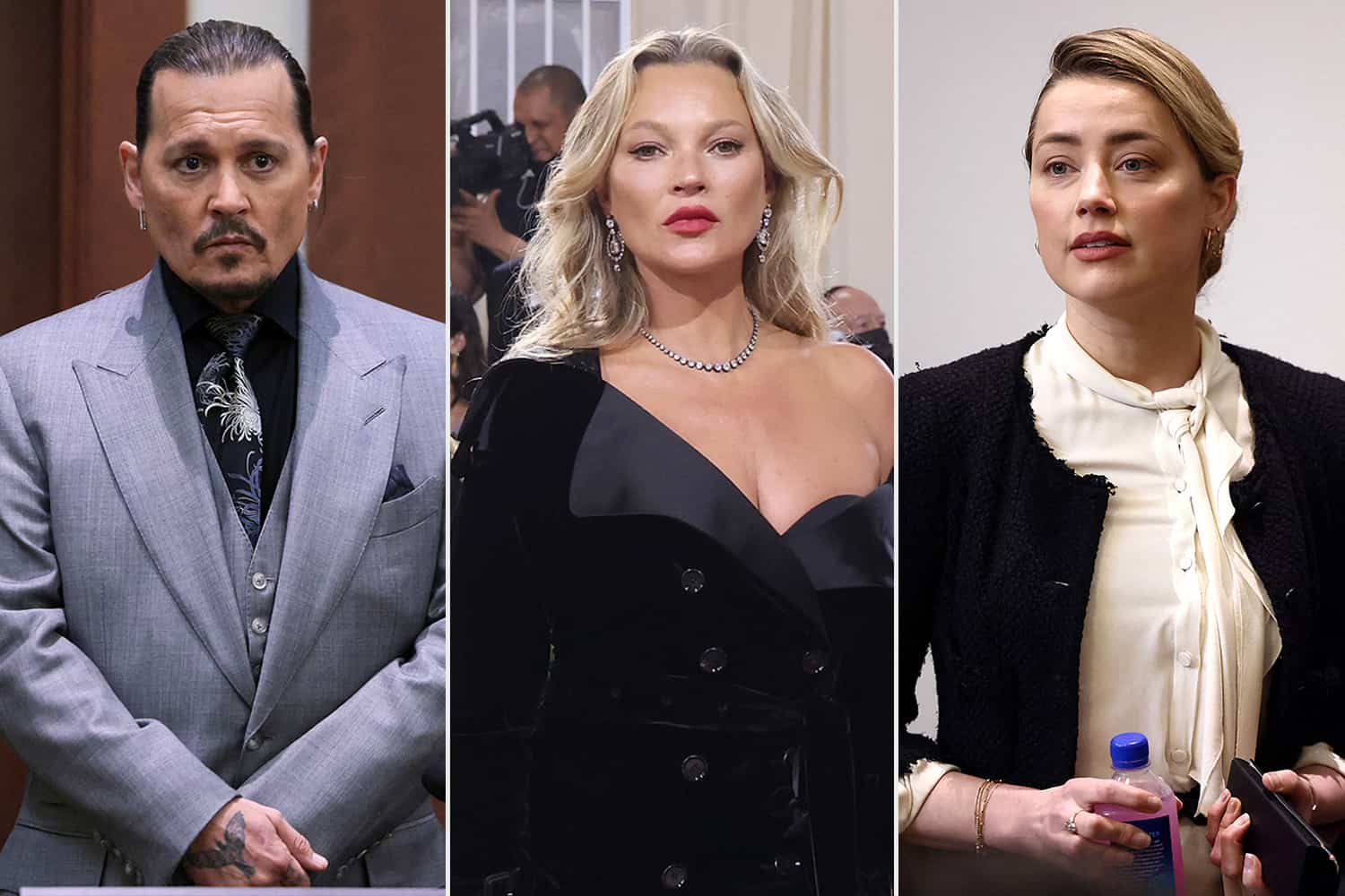 Johnny Depp Amber Aŭdis Kate Moss