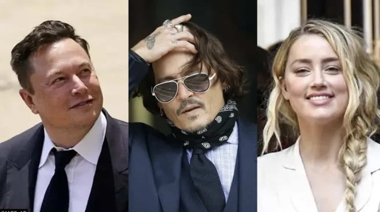 Elon Musk-ek Amber Heard eta Johnny Depp kasua hartu du berriro