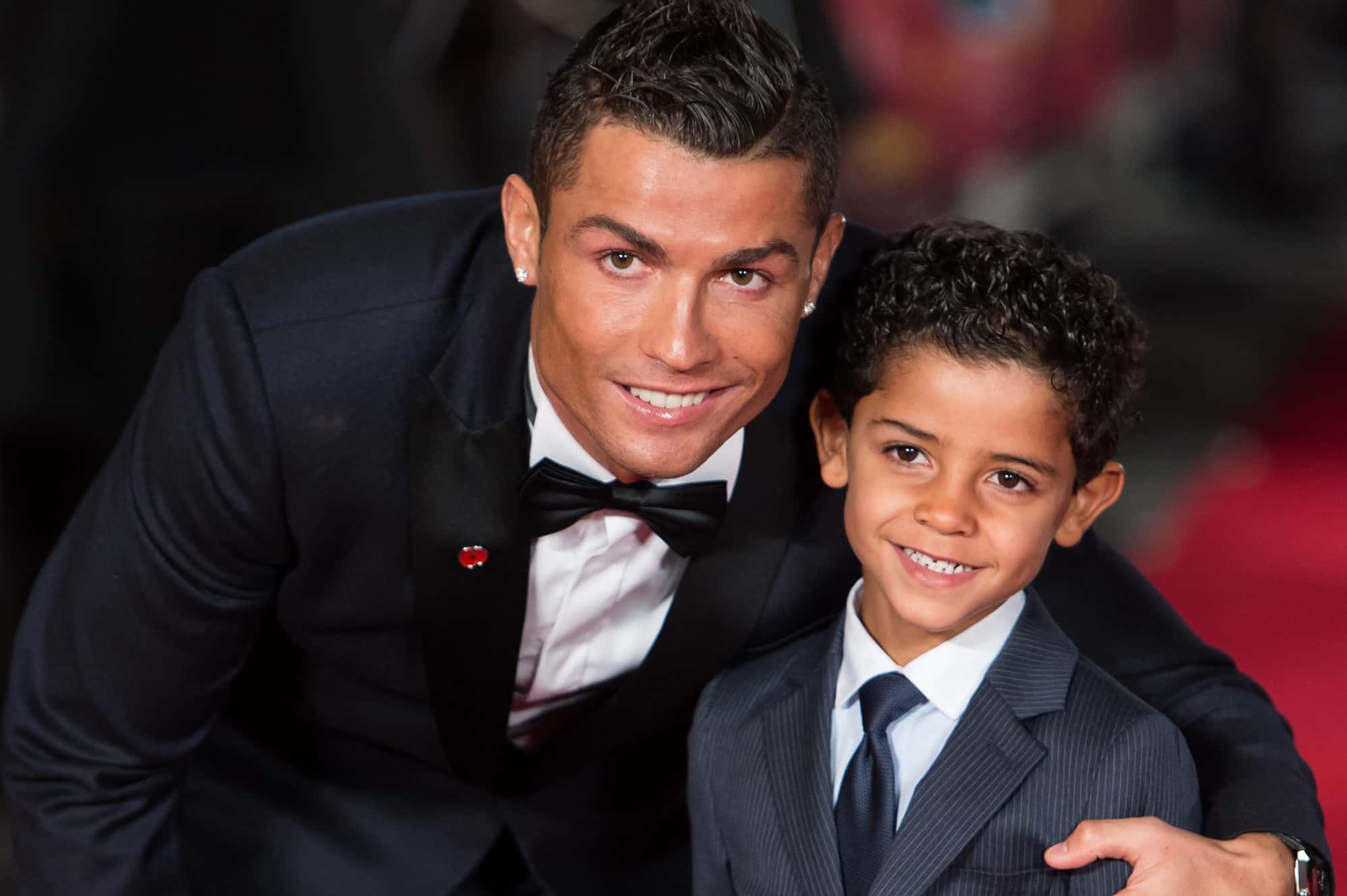 Cristiano Ronaldo and his son