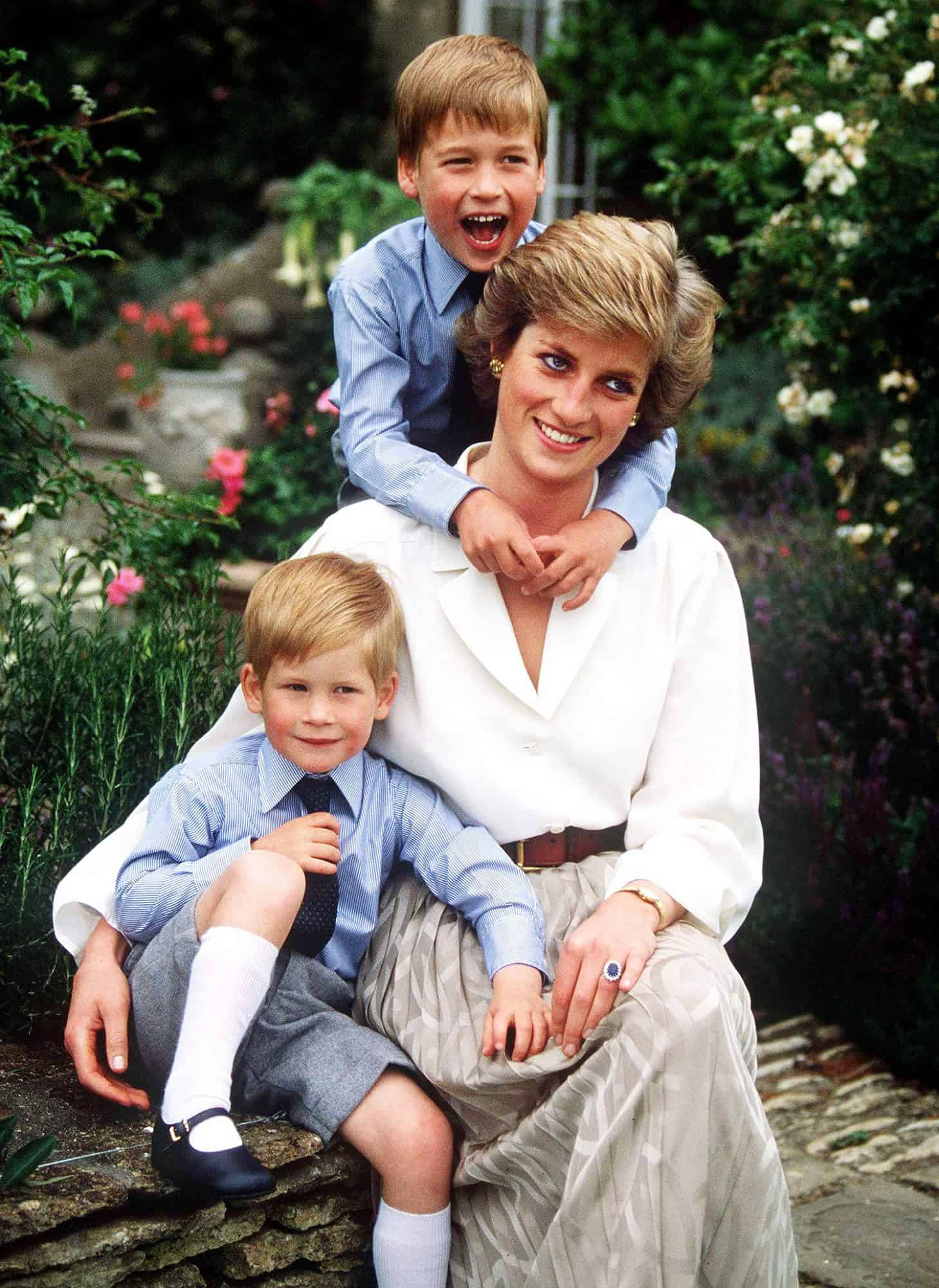 Princess Diana, Prince Harry kanye Prince William