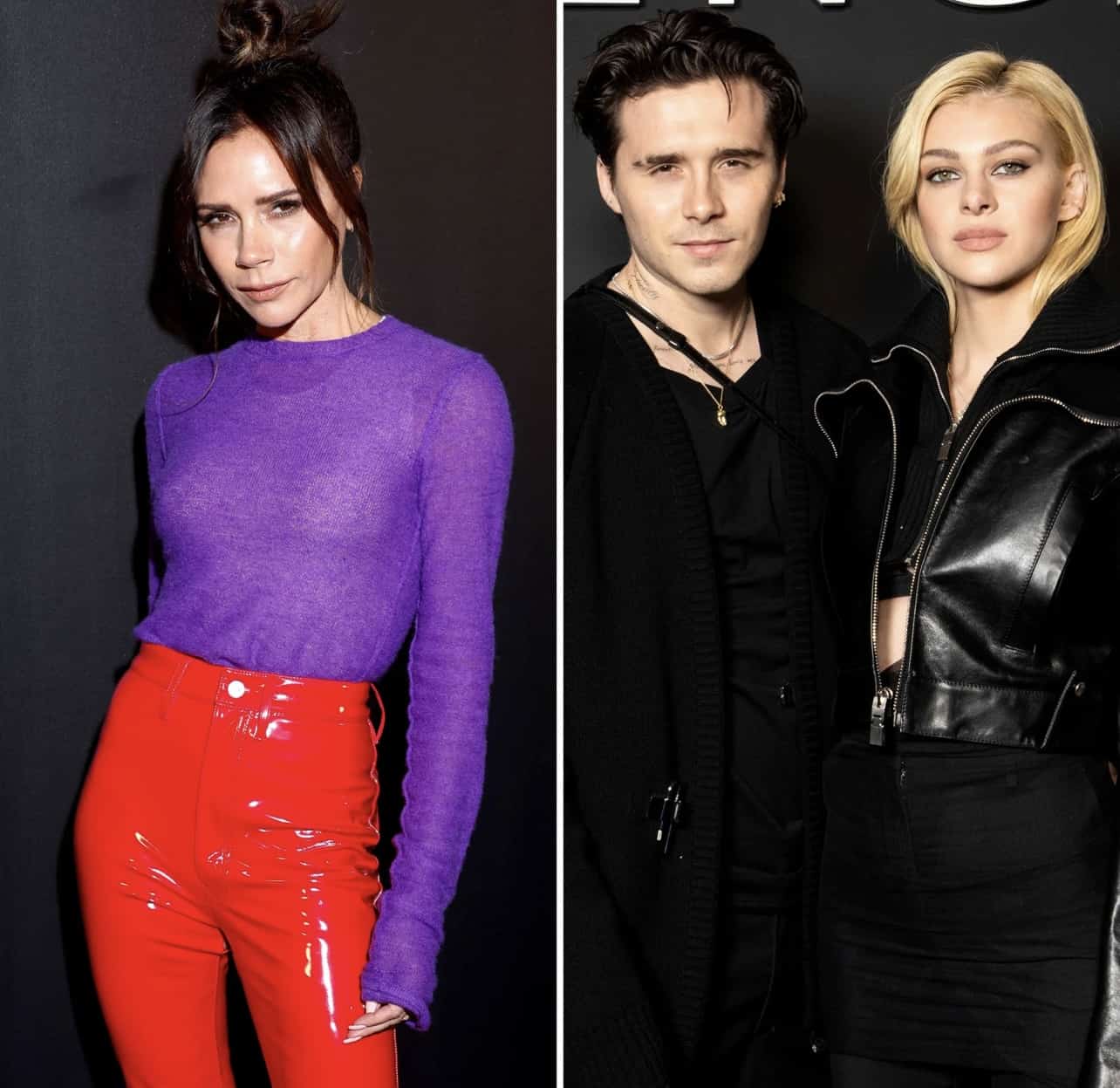 Victoria Beckham a'i merch-yng-nghyfraith Nicola