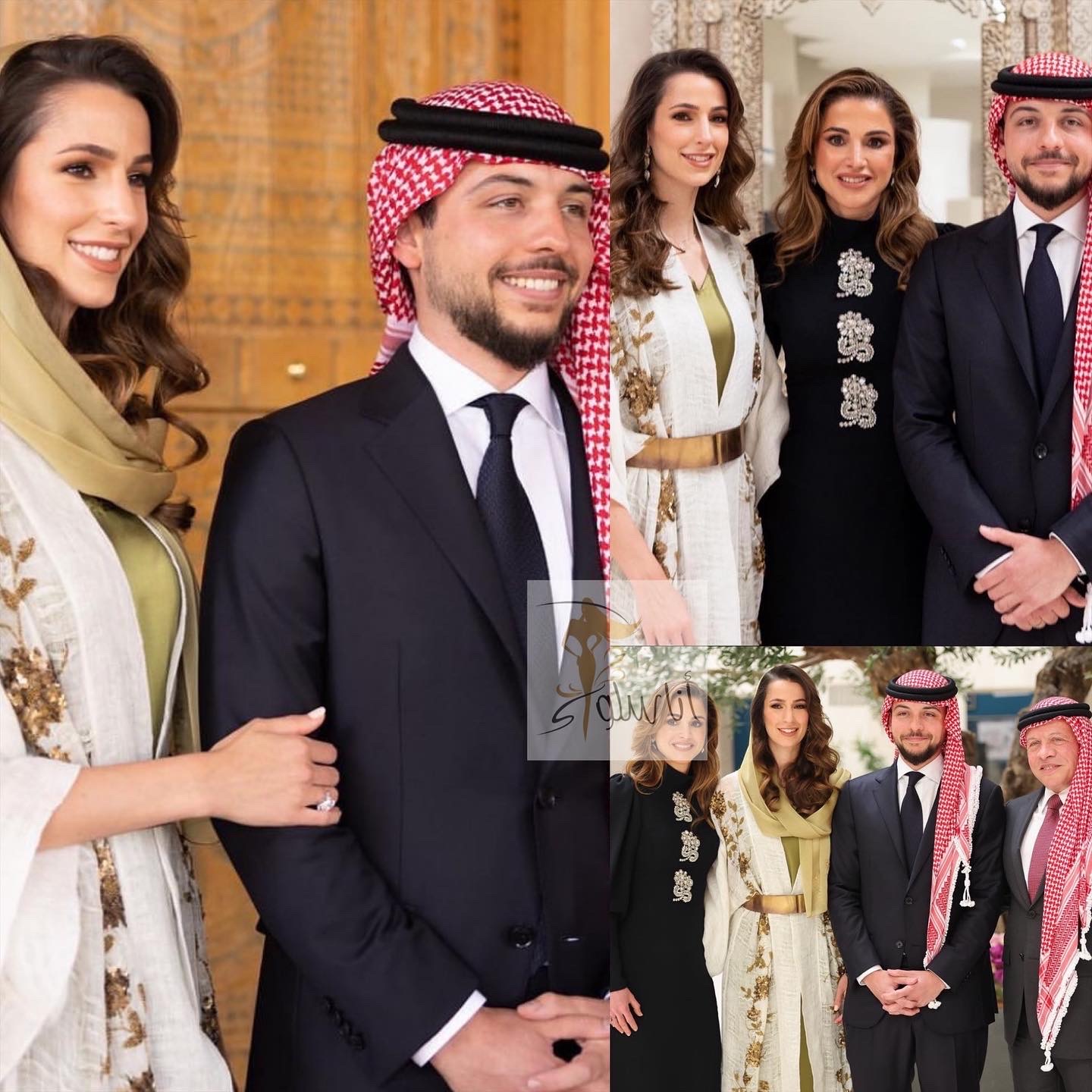 El compromís del príncep hereu de Jordània Hussein bin Abdullah II amb la jove Rajwa Al-Saif