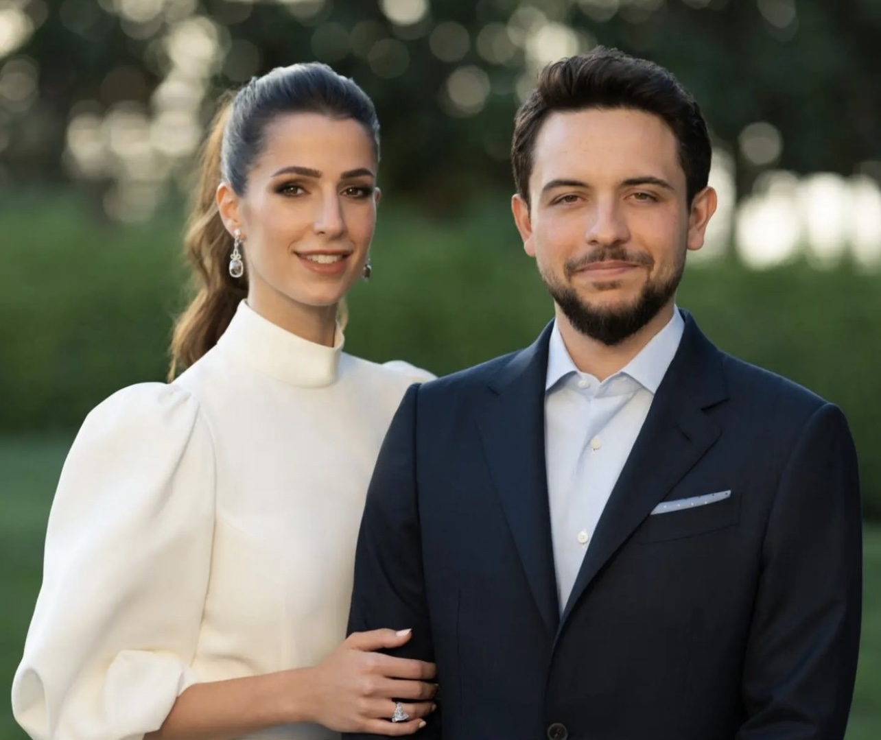 Prins Hussein en sy verloofde, Rajwa Al Saif