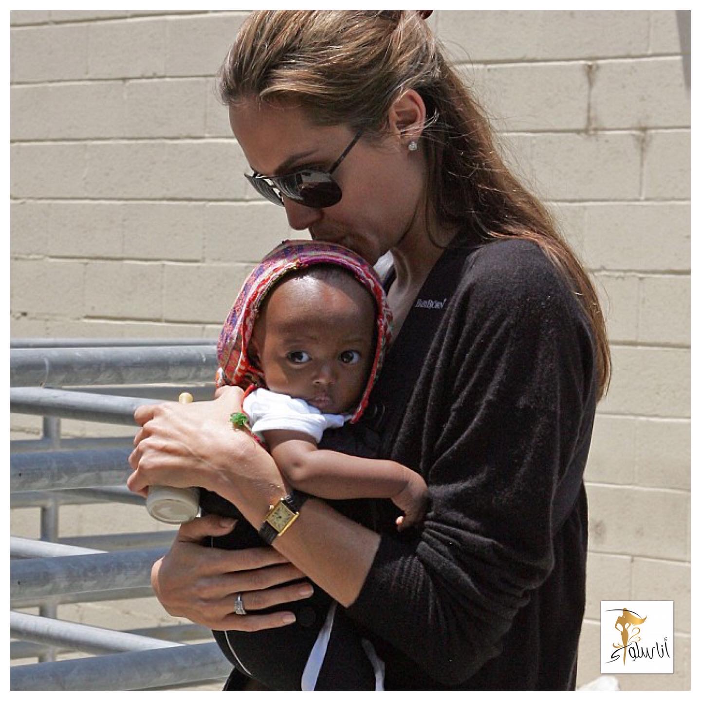 Herečka Angelina Jolie a jej dcéra Zahra