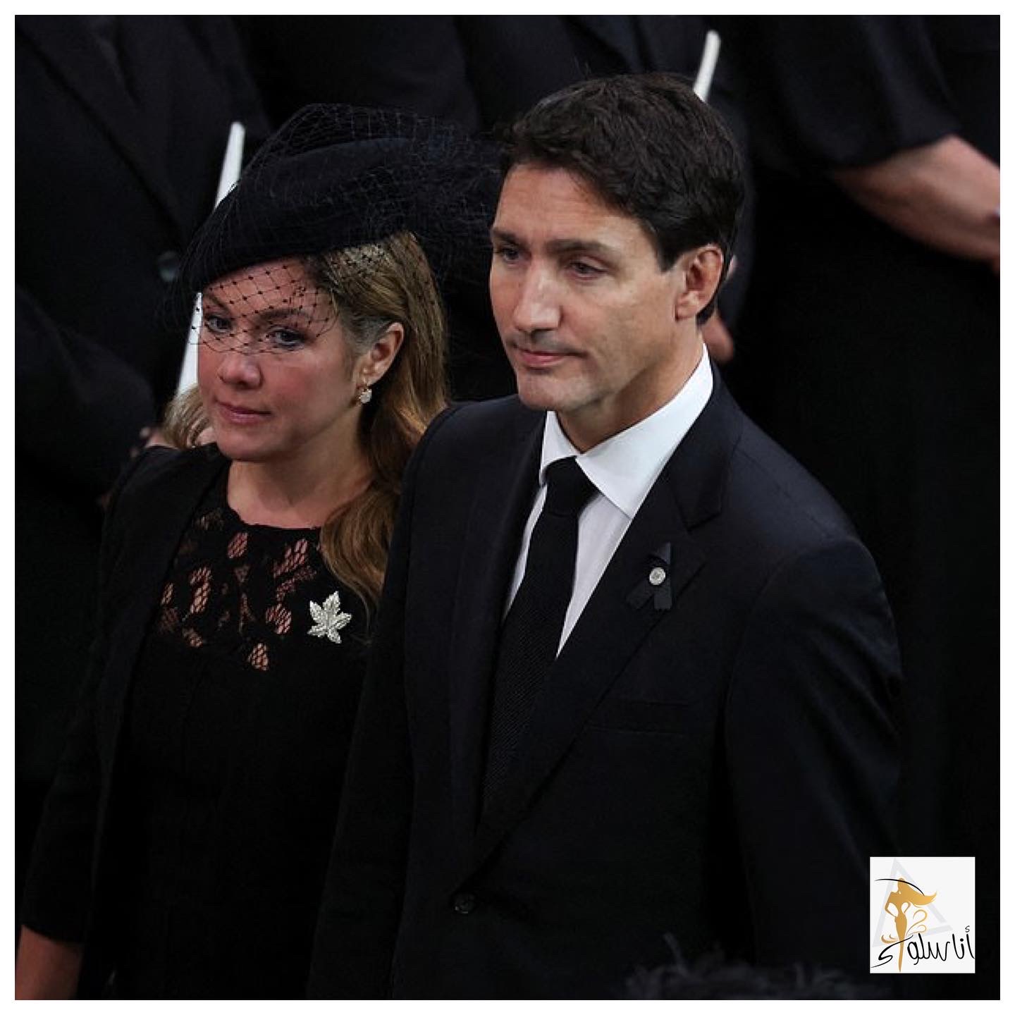 Trudeau bij de begrafenis van koningin Elizabeth