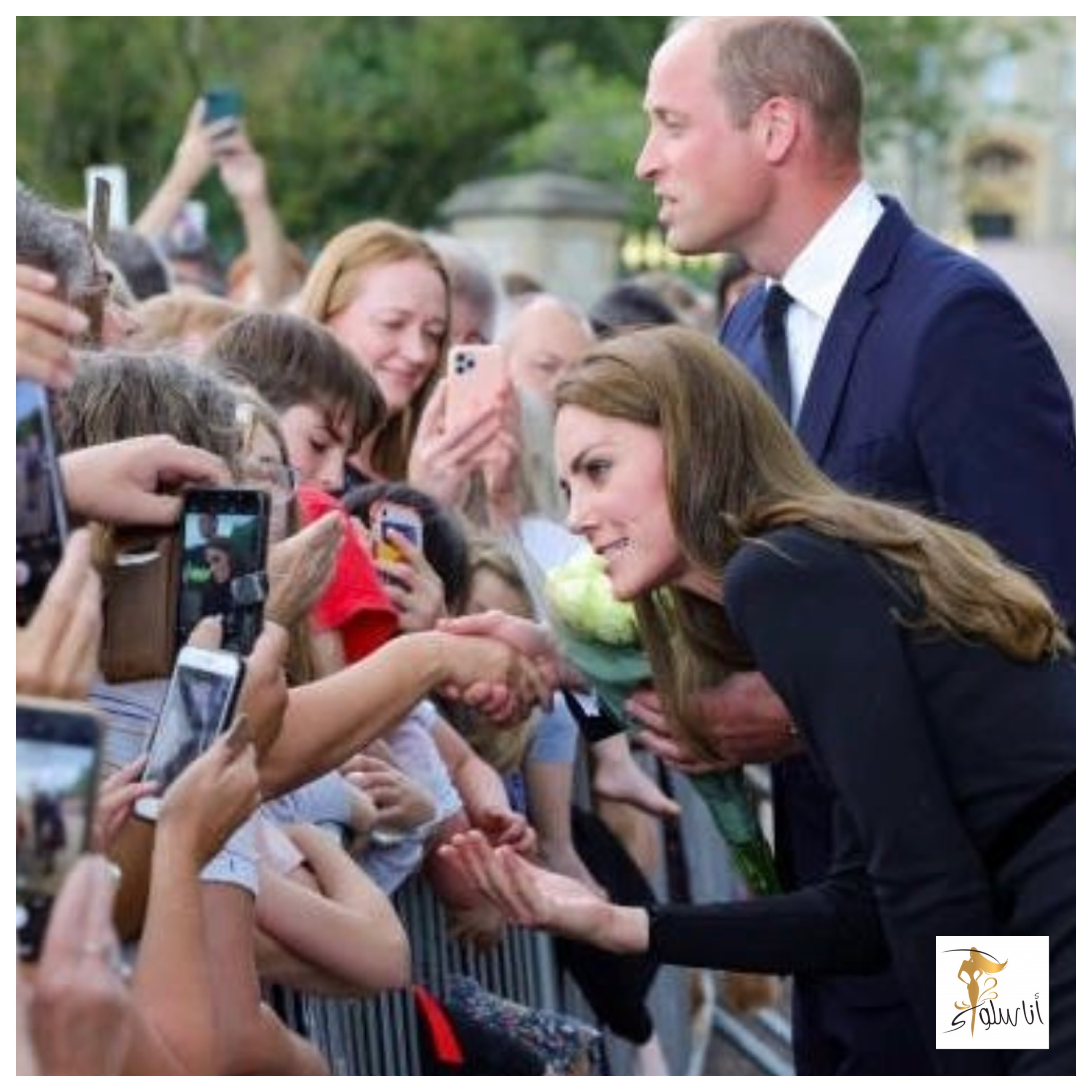Kate Middleton e o príncipe Guillermo