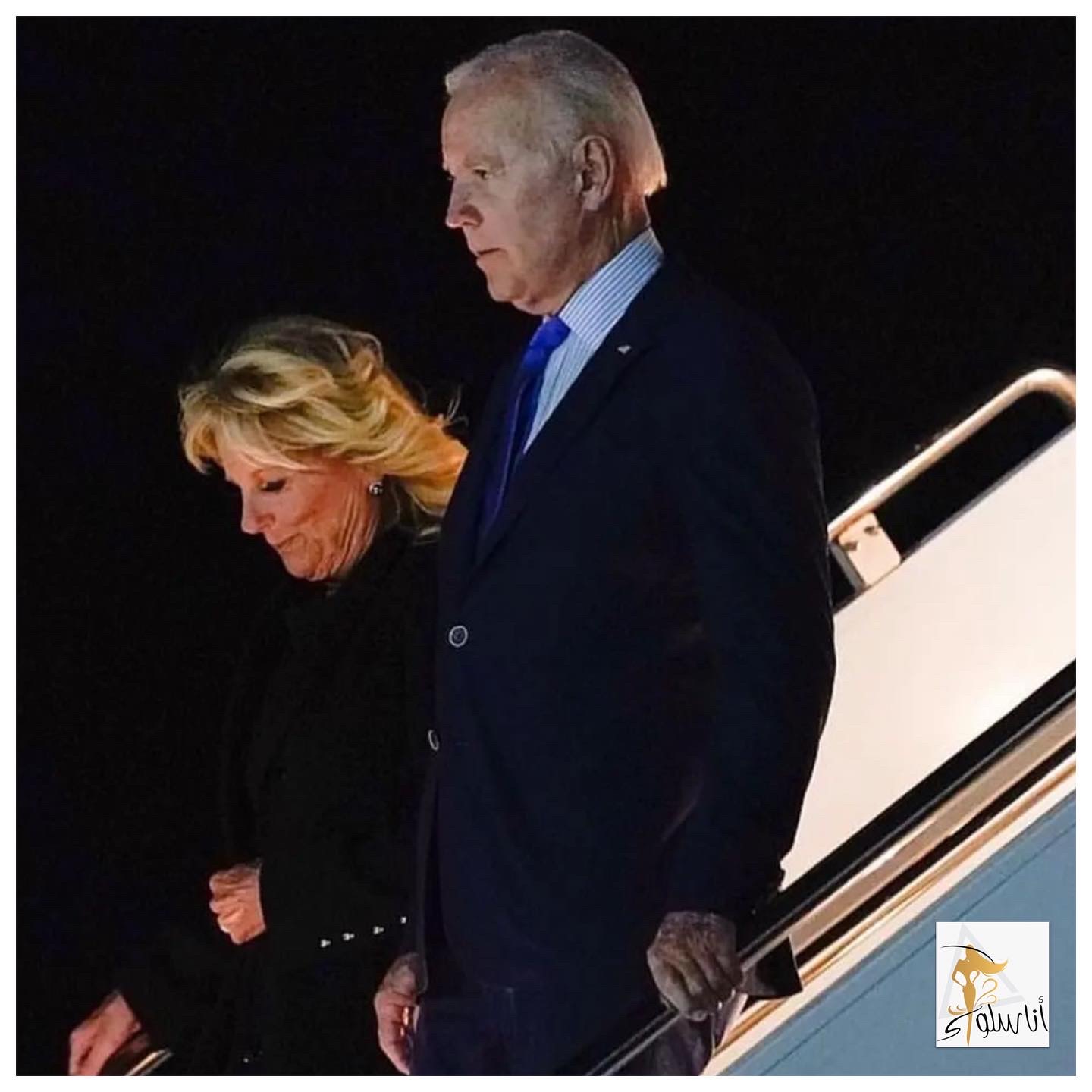 De Amerikaanse president Biden en zijn vrouw